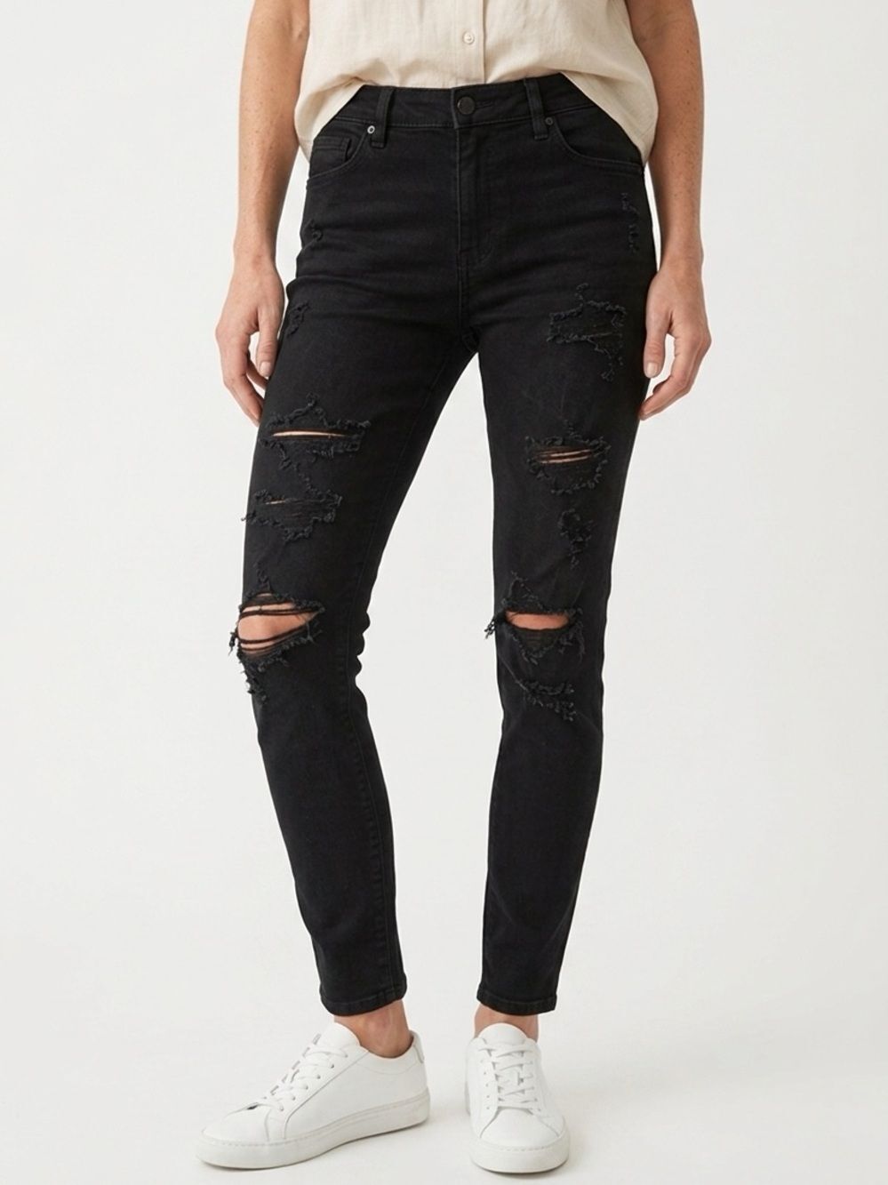 SOHO BABE | Distressed Black Skinny Jeans Women’s Junior Size 11
